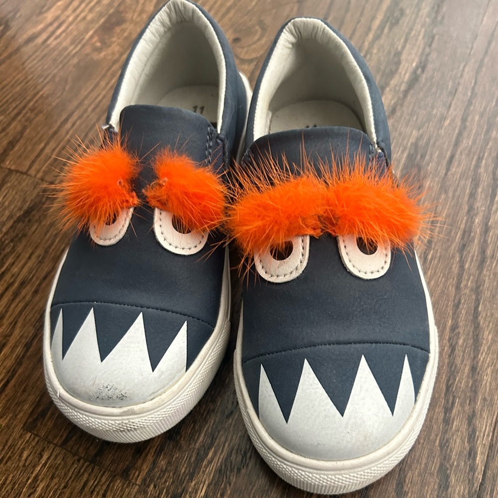 Boys slip on monster shoe